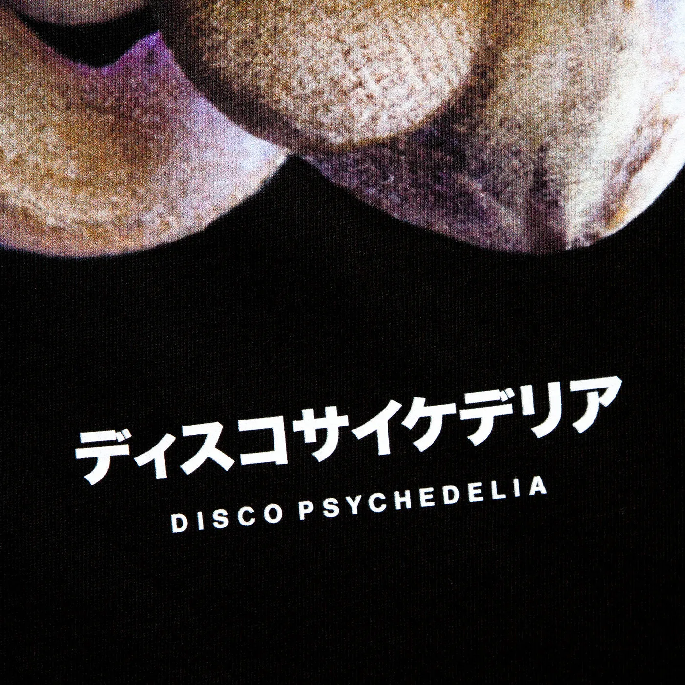 008 Disco Psychedelia Front Print - Tshirt - Black