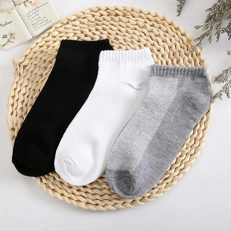 10 Pairs Women's Casual Fashion Summer Style Thin Mesh Ankle Socks