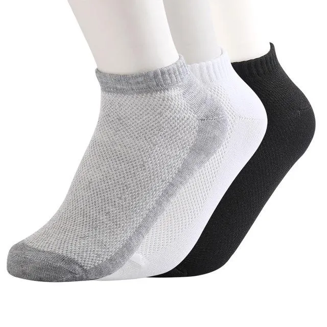 10 Pairs Women's Casual Fashion Summer Style Thin Mesh Ankle Socks