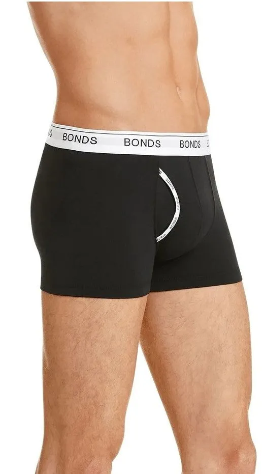 12 X Bonds Guyfront Trunk Mens Underwear Undies Black/White