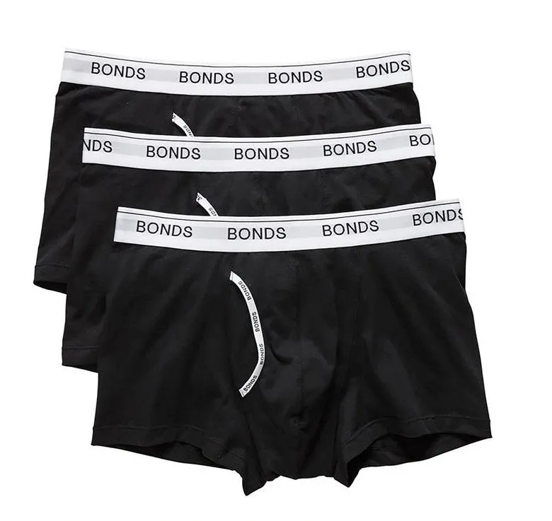 12 X Bonds Guyfront Trunk Mens Underwear Undies Black/White