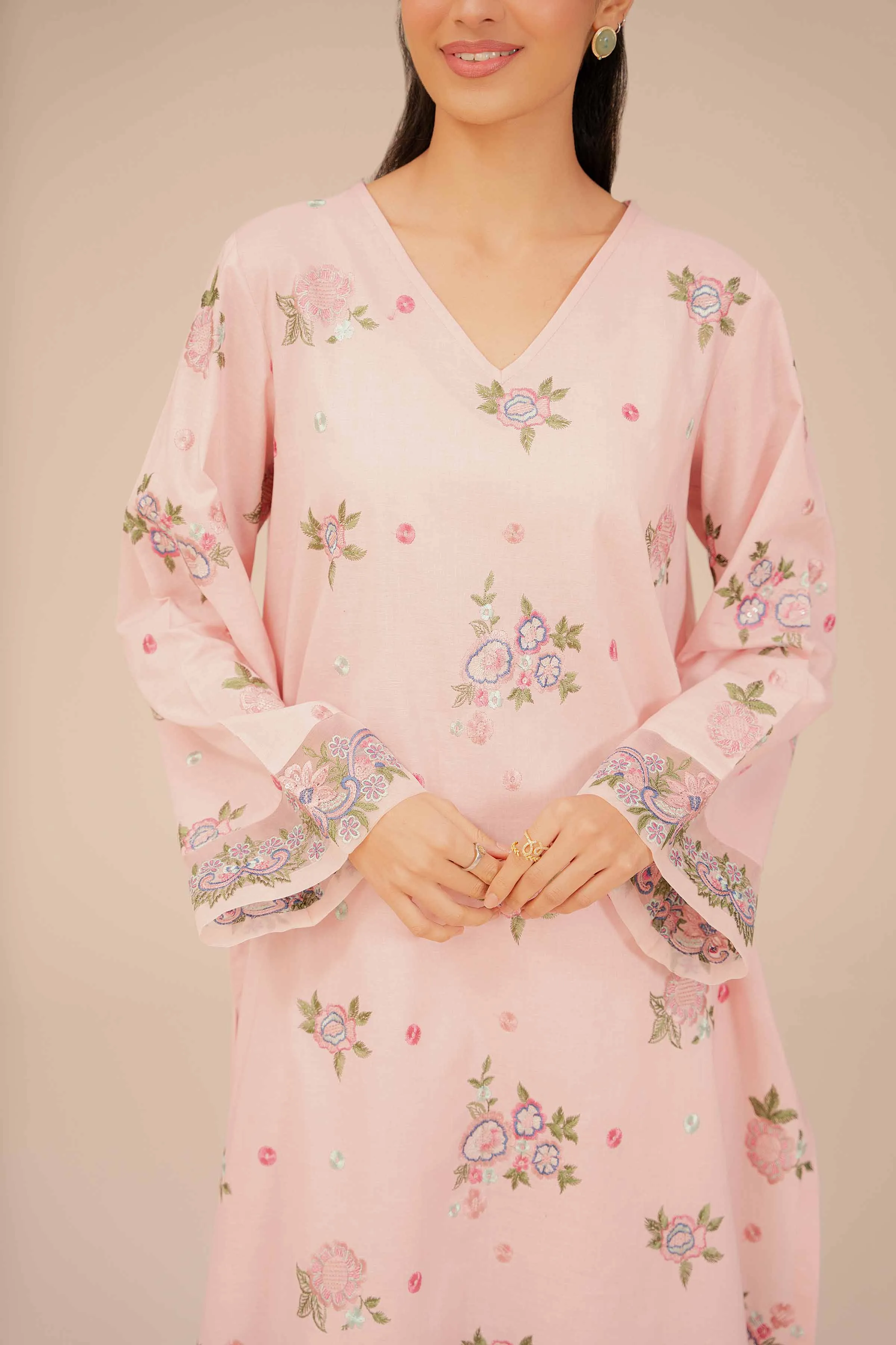 2 Piece - Dyed Embroidered Suit - 42401958