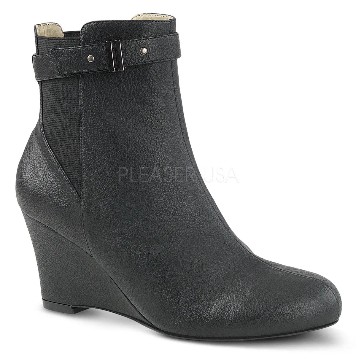 3 Inch Heel KIMBERLY-102 Black Pu