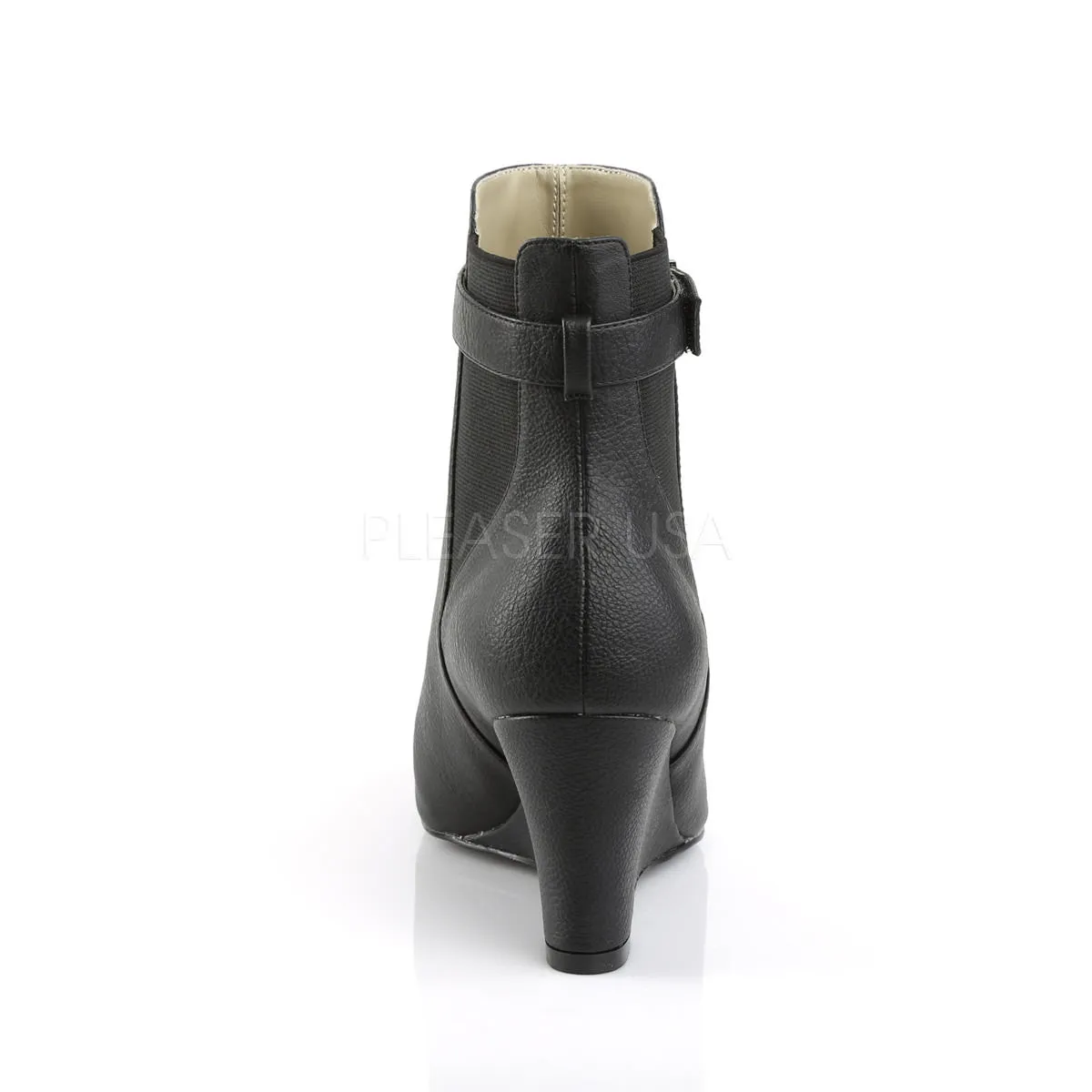 3 Inch Heel KIMBERLY-102 Black Pu