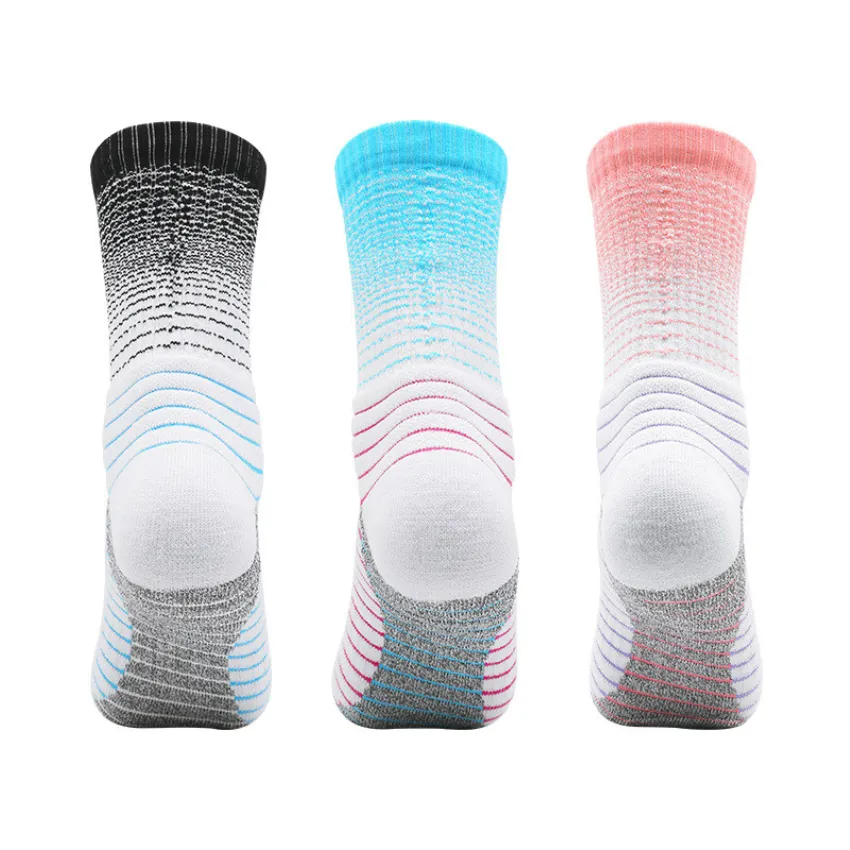 3 Pack Kids Gradients Trainer Socks Thick Cushioned