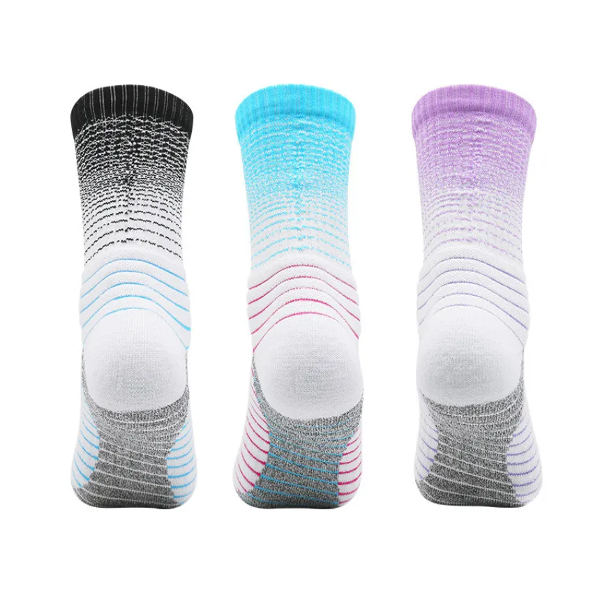 3 Pack Kids Gradients Trainer Socks Thick Cushioned