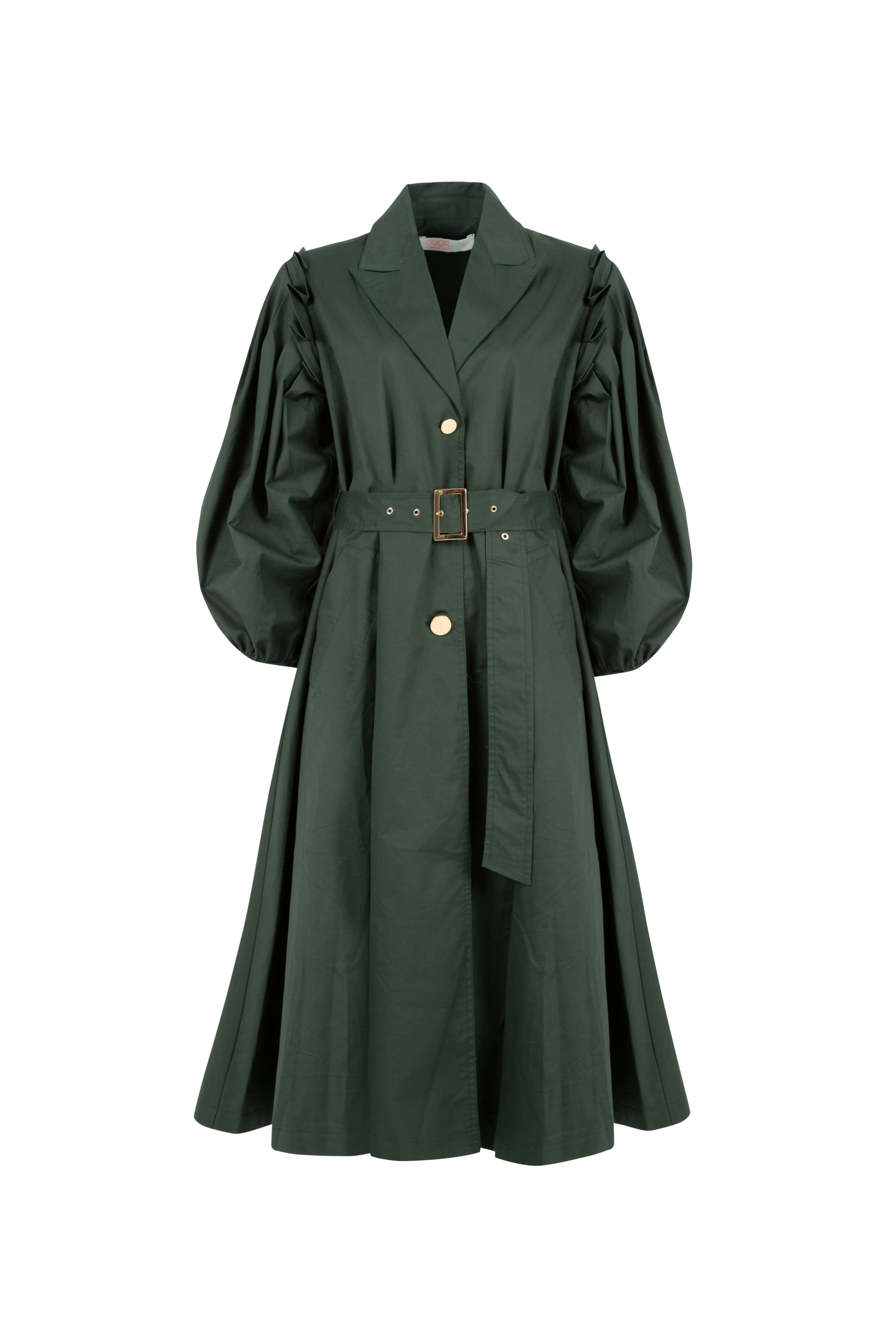 Absolutely Trenched Forest Trench Coat