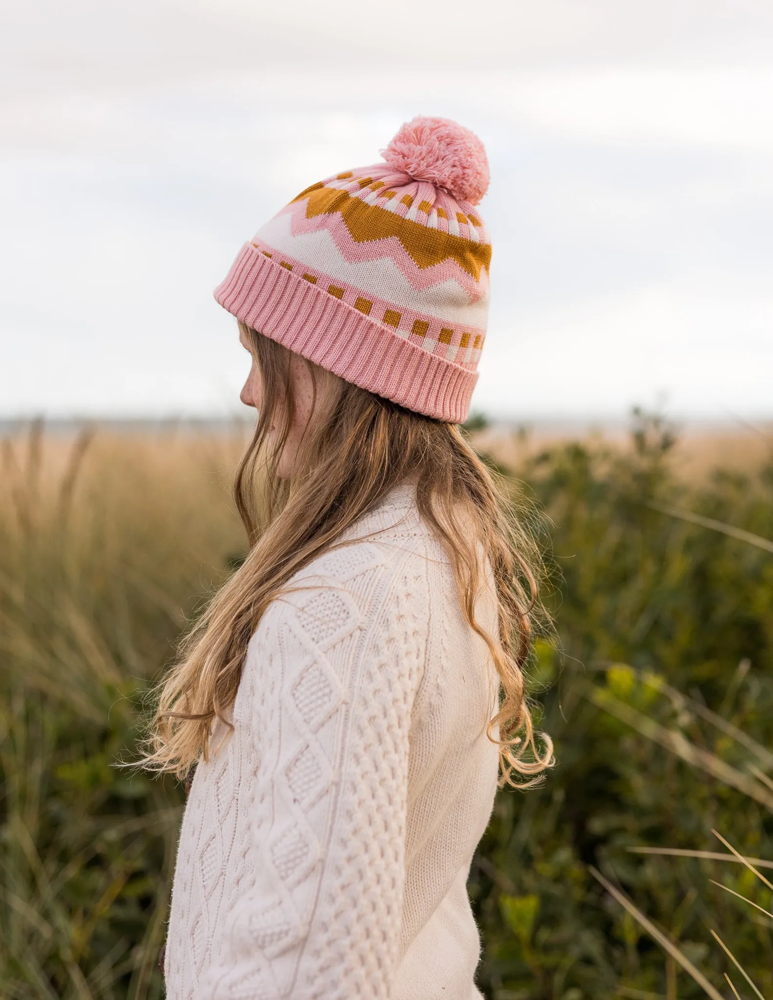 Acorn Colorado Merino Beanie - Pink