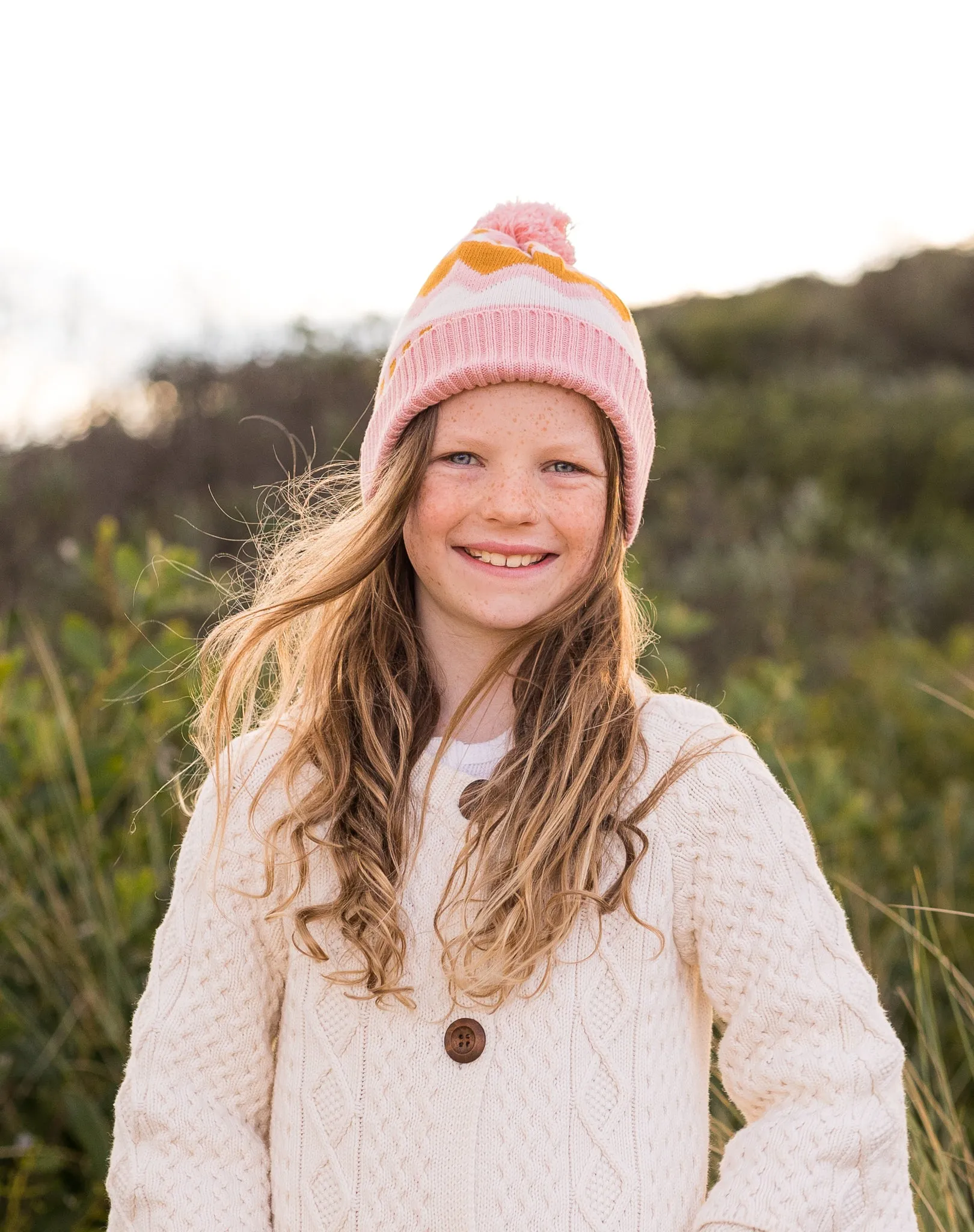 Acorn Colorado Merino Beanie - Pink