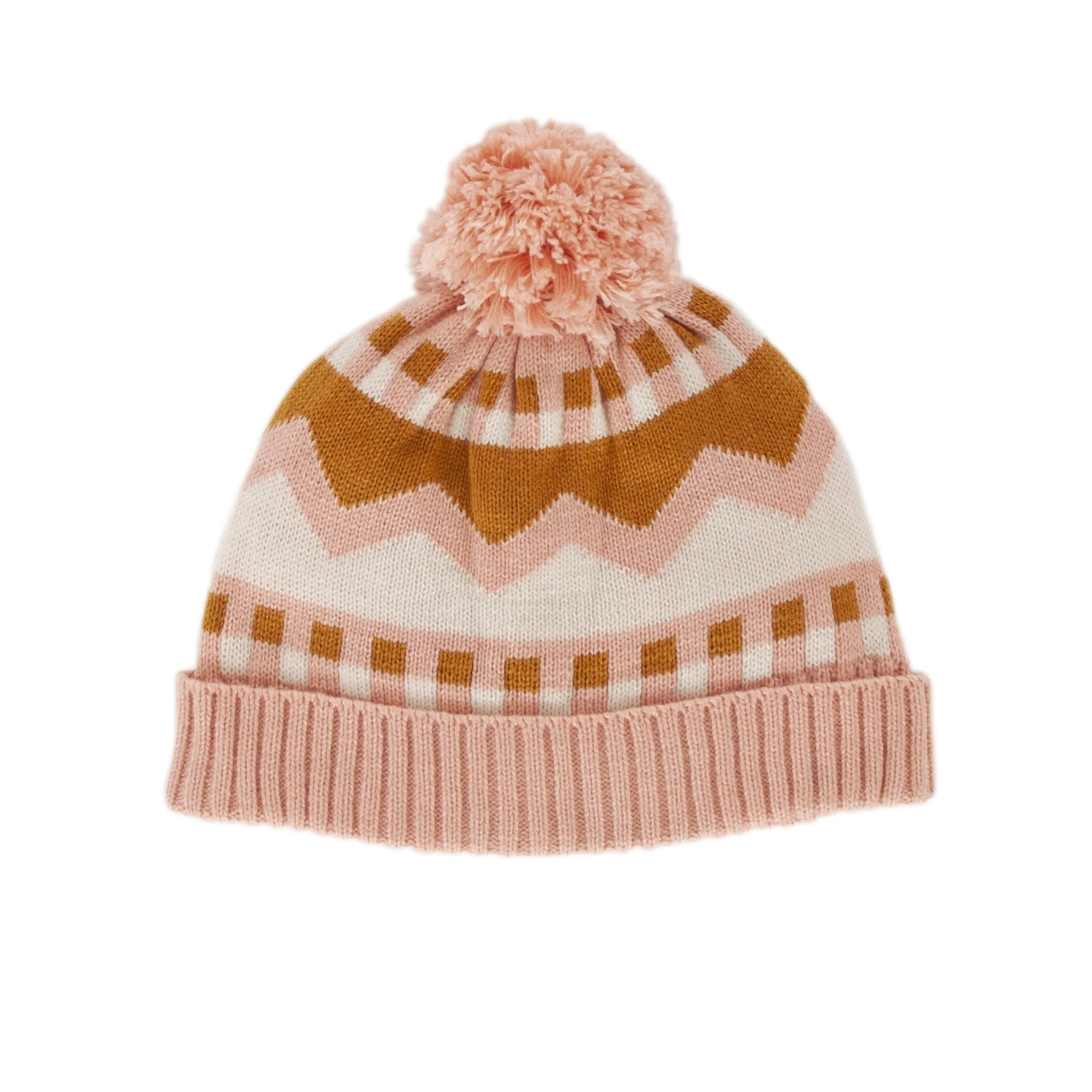 Acorn Colorado Merino Beanie - Pink