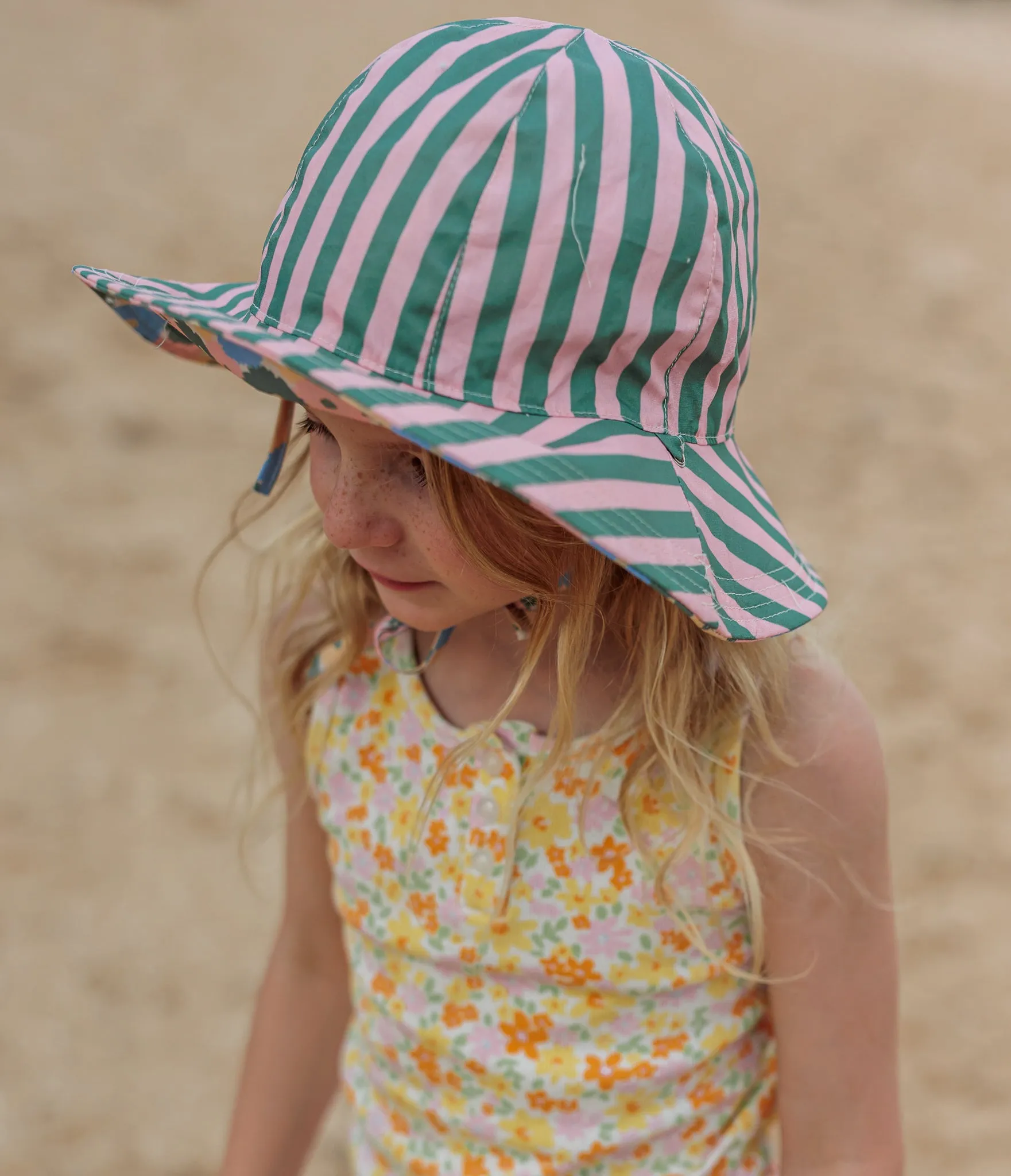 Acorn Wide Brim Reversible Sunhat - Full Bloom