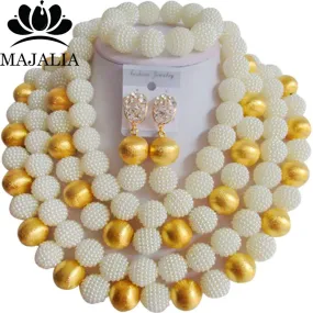 african jewelry beads white plastic nigerian wedding jewelry set