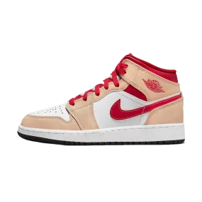 Air Jordan 1 Mid GS 'White Onyx Light Curry'