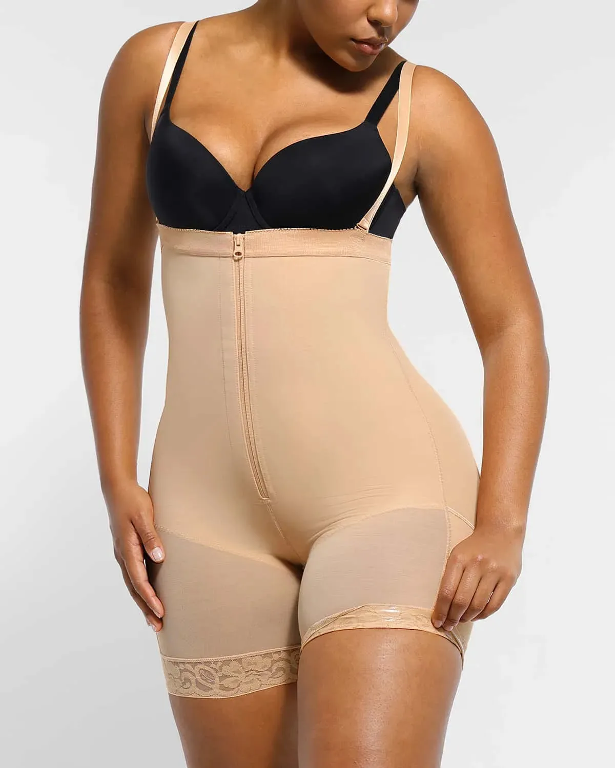 AirSlim® Firm Tummy Compression Bodysuit Shaper With Butt Lifter