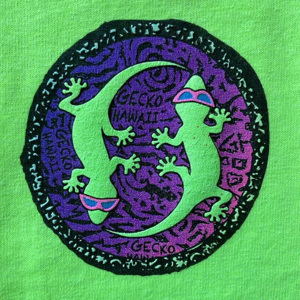 Aloha Arcade 1980s Neon Green - Gecko X Nazar 4 Limited Tee