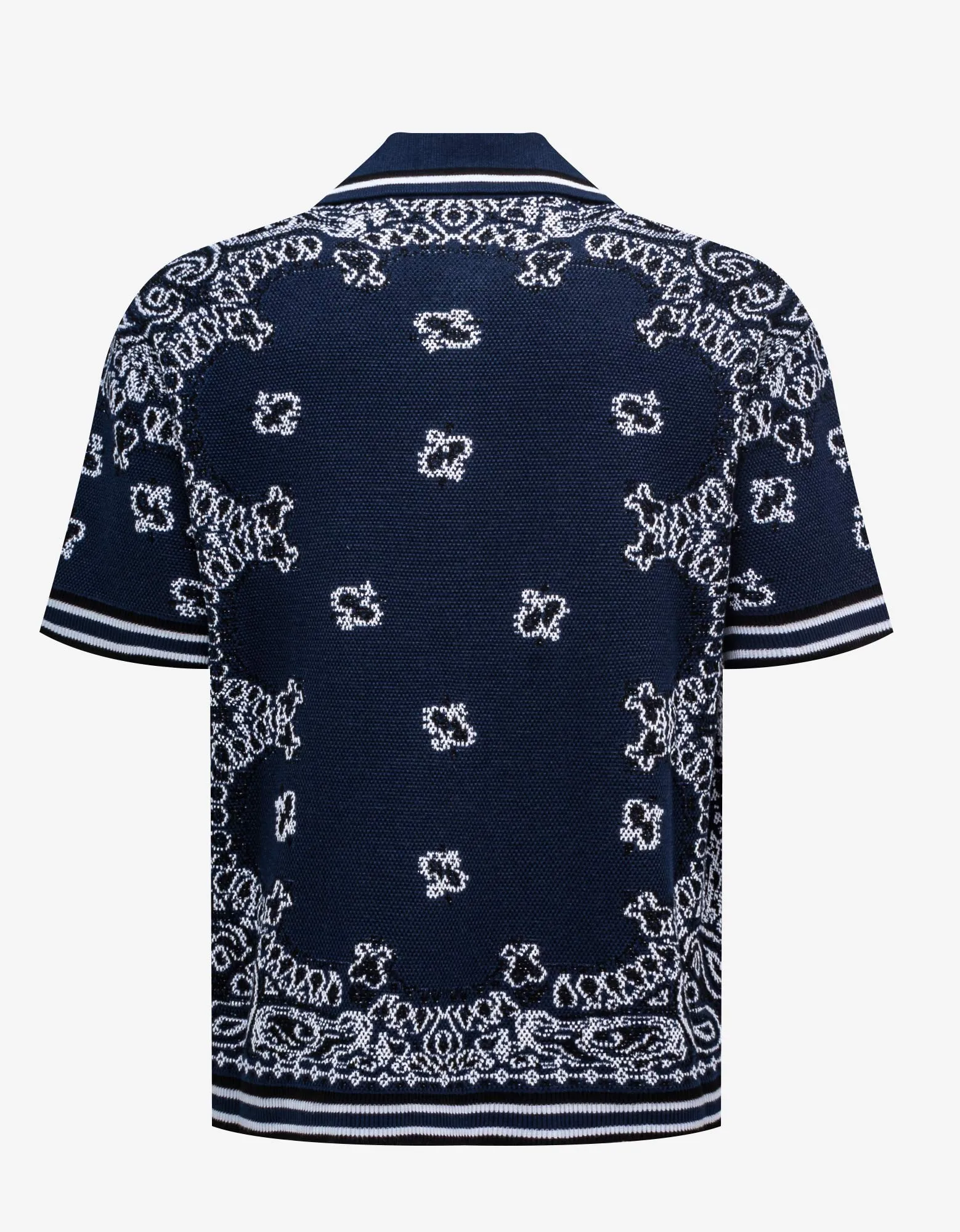 Amiri Blue Bandana Polo T-Shirt