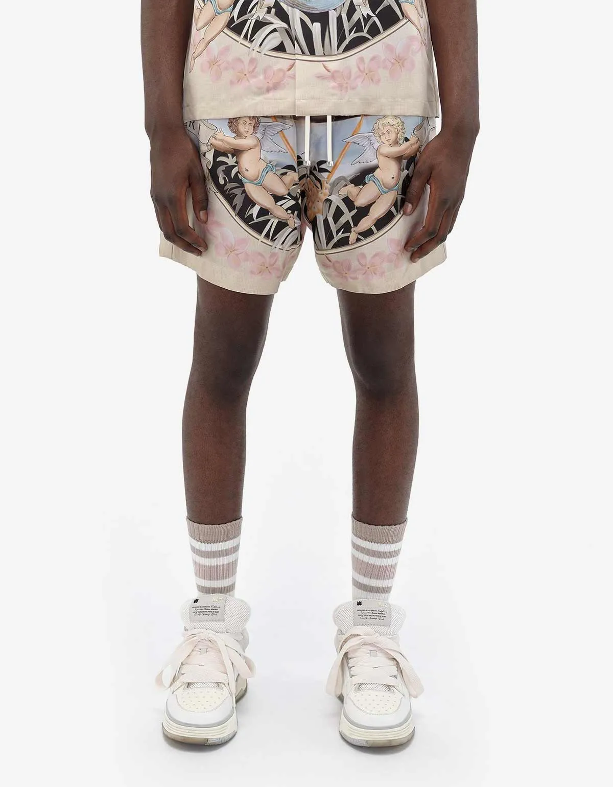 Amiri Cherub Silk Shorts