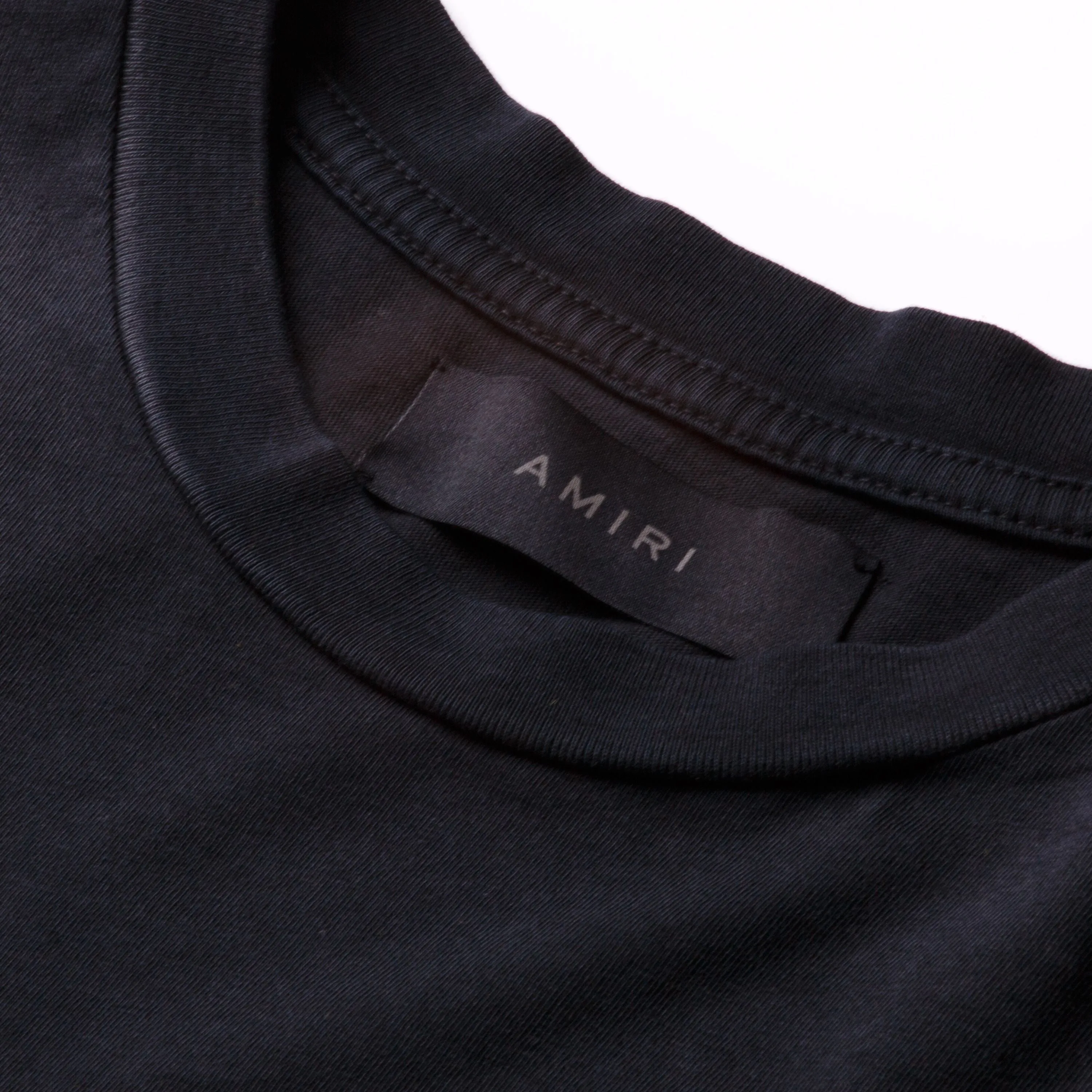 Amiri Track Tee Washed Black