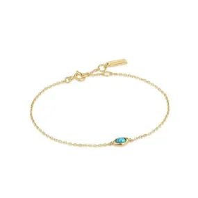 Ania Haie Gold Turquoise Wave Bracelet