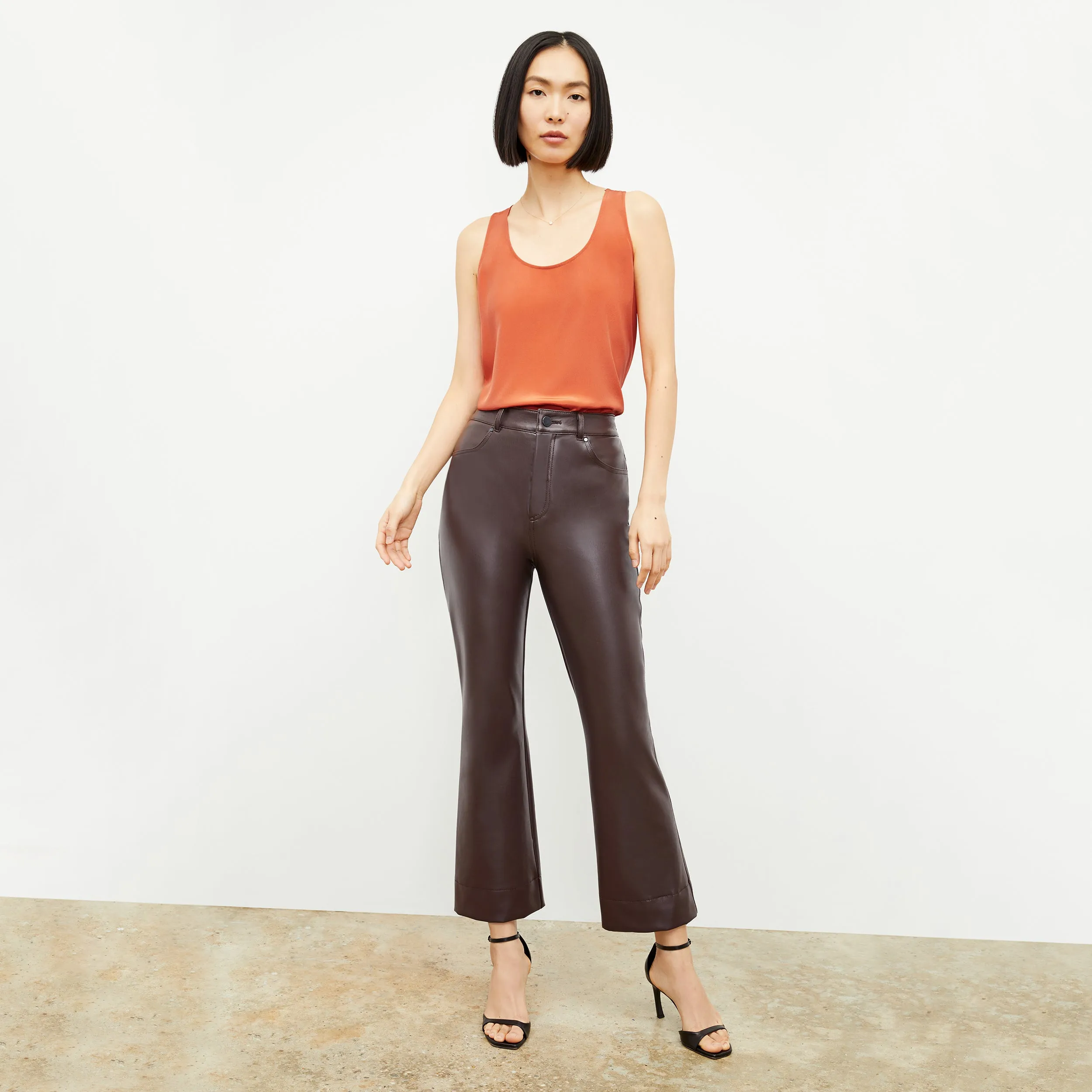 Archie Pant - Vegan Leather :: Brown