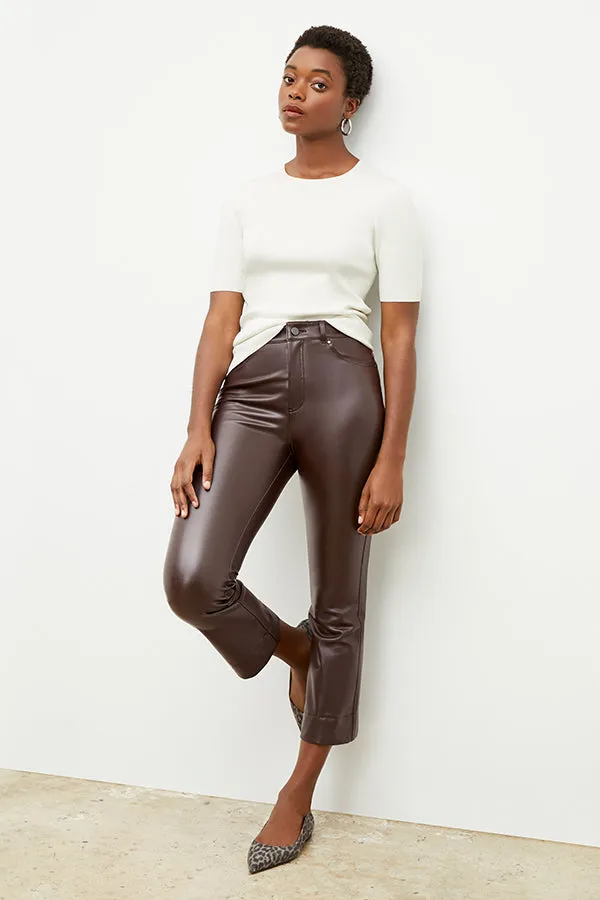 Archie Pant - Vegan Leather :: Brown