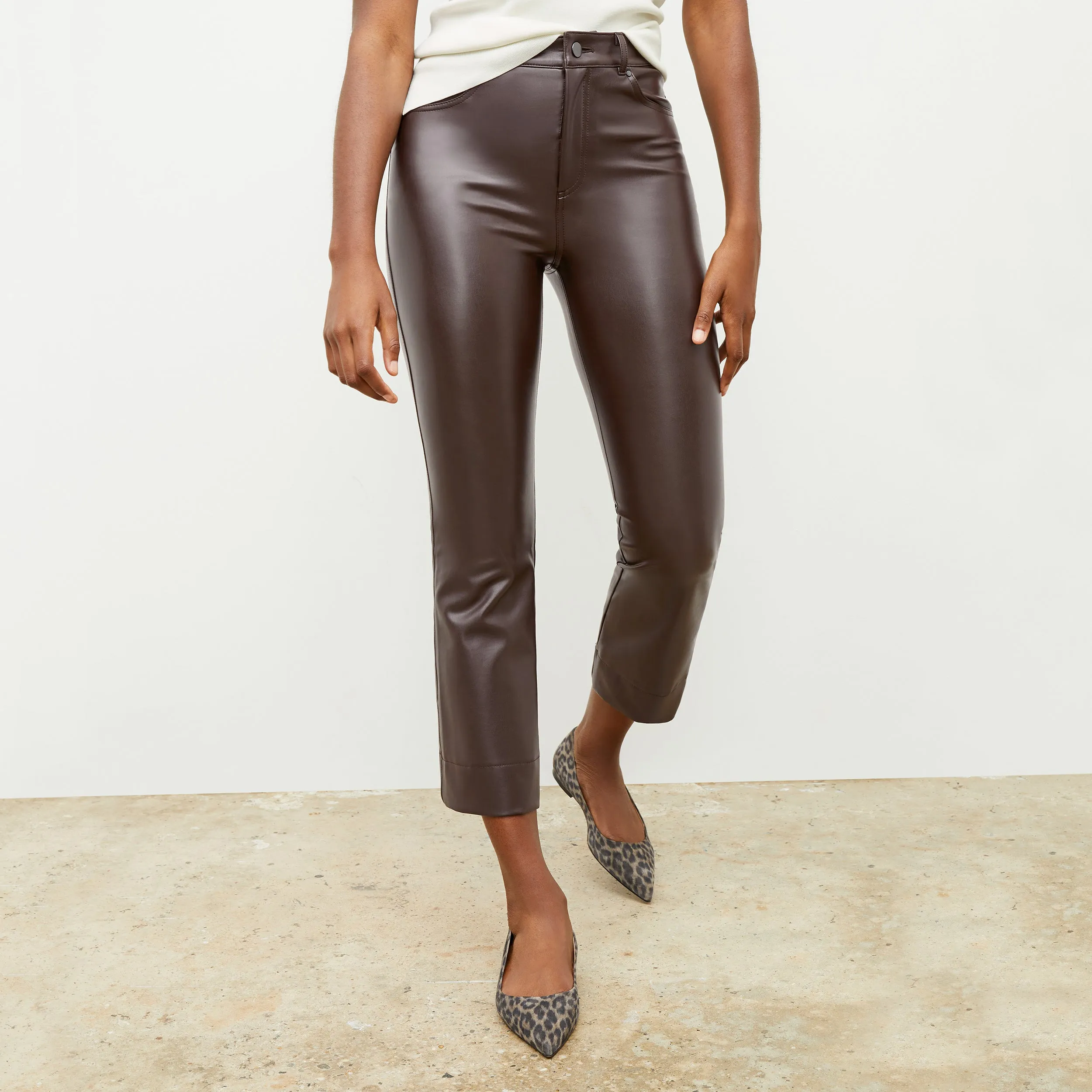 Archie Pant - Vegan Leather :: Brown