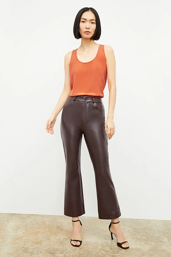 Archie Pant - Vegan Leather :: Brown