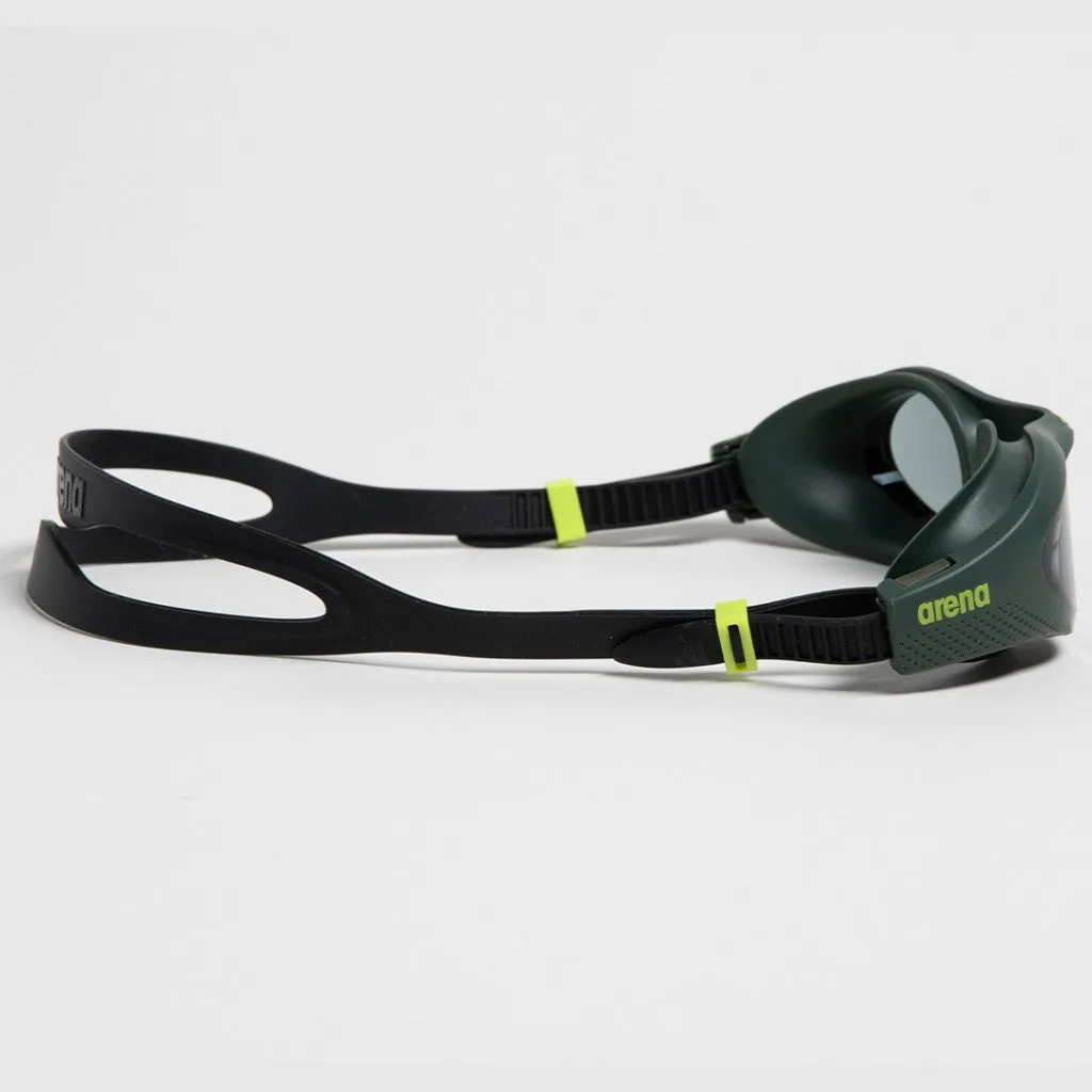 Arena The One Training Goggles | Smoke- Deep Green- Black