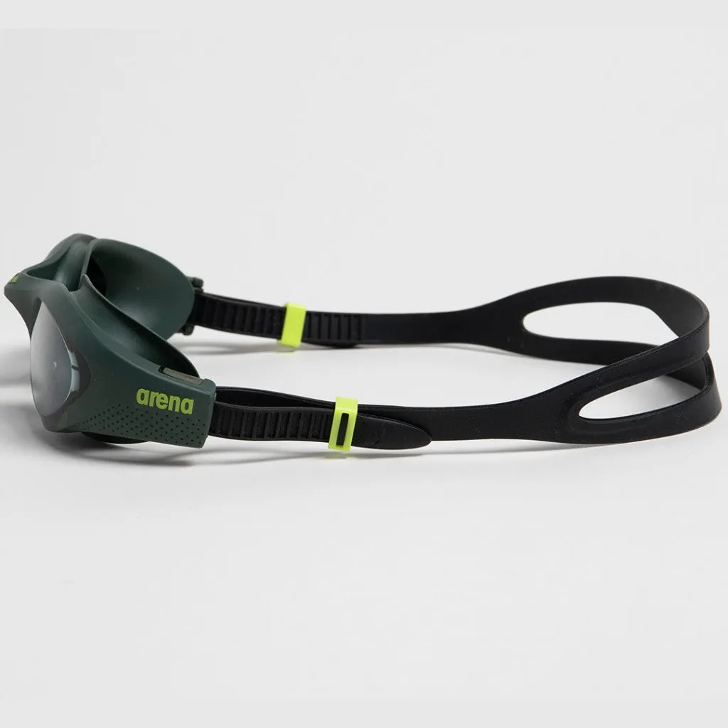 Arena The One Training Goggles | Smoke- Deep Green- Black