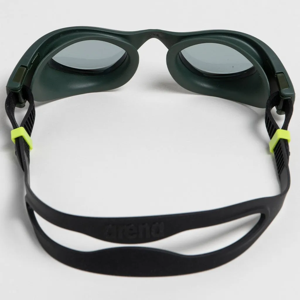 Arena The One Training Goggles | Smoke- Deep Green- Black