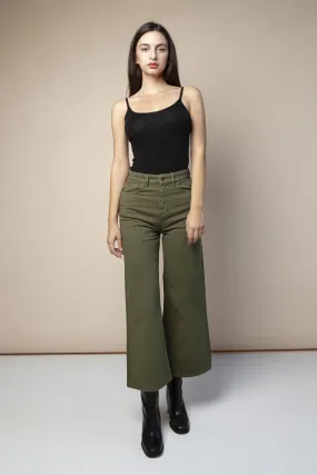 ariel wide leg jeans khaki