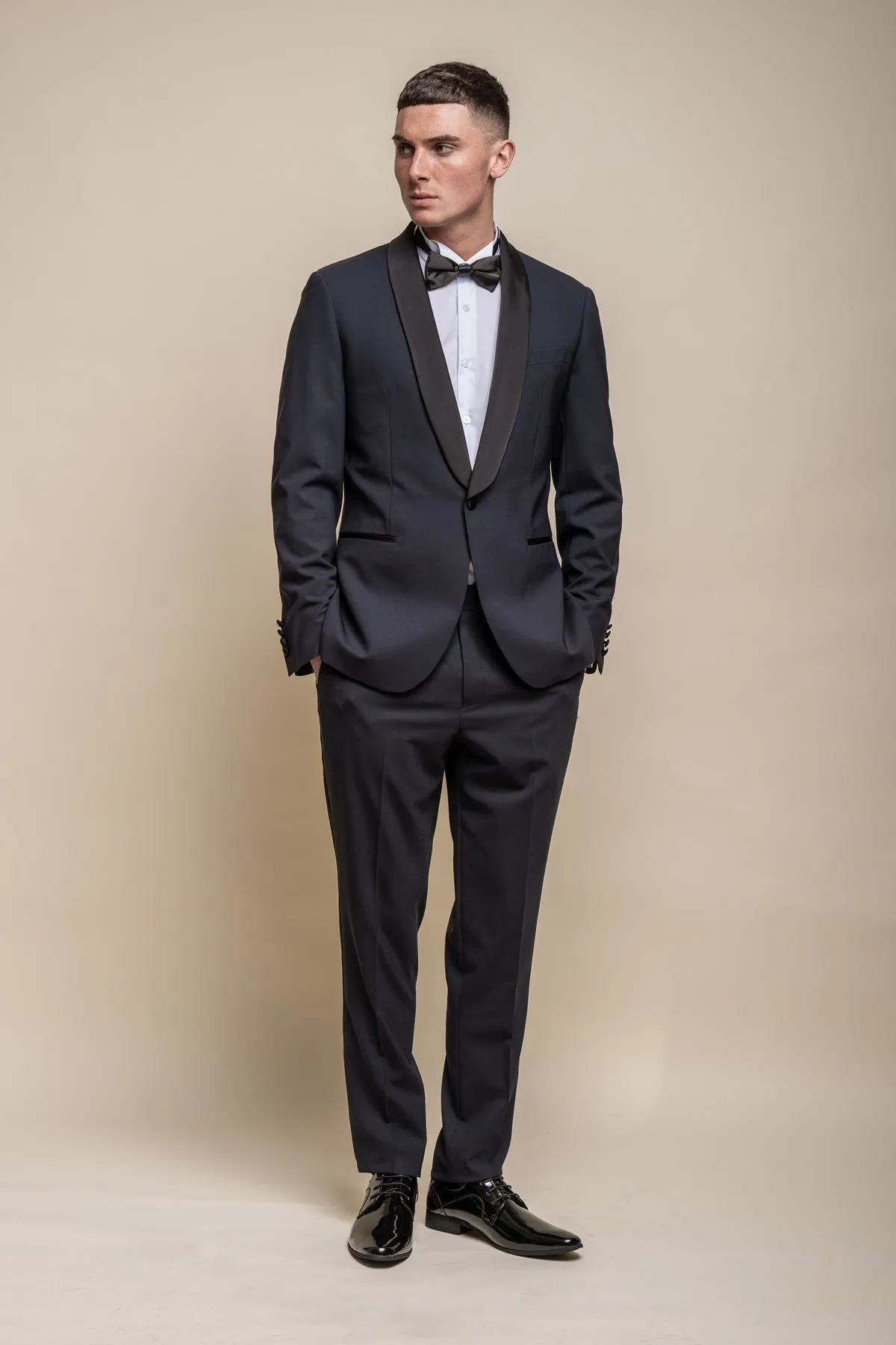 Aspen Midnight Navy Tuxedo Trousers