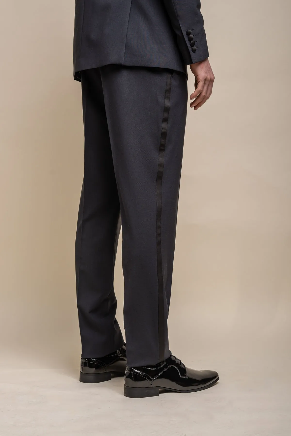 Aspen Midnight Navy Tuxedo Trousers