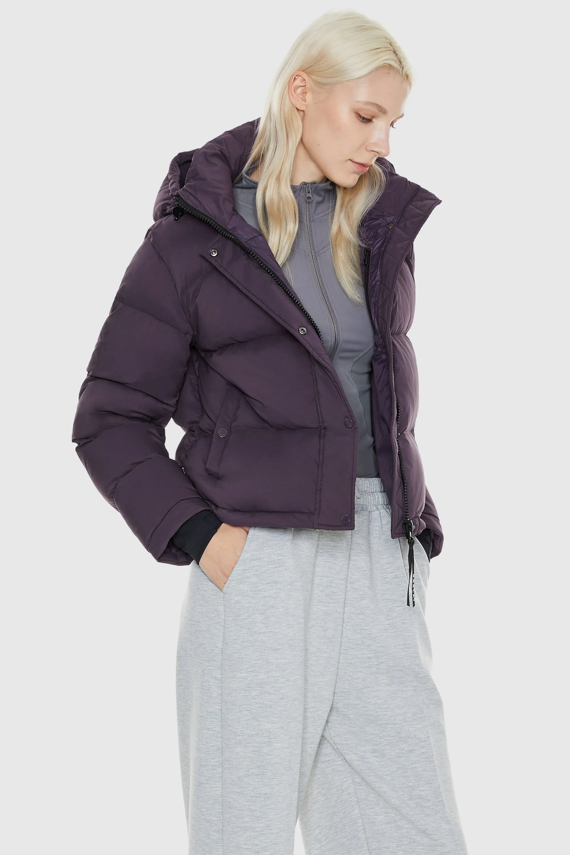 Aurora Cropped Lightweight Therminal Puffer Jacket