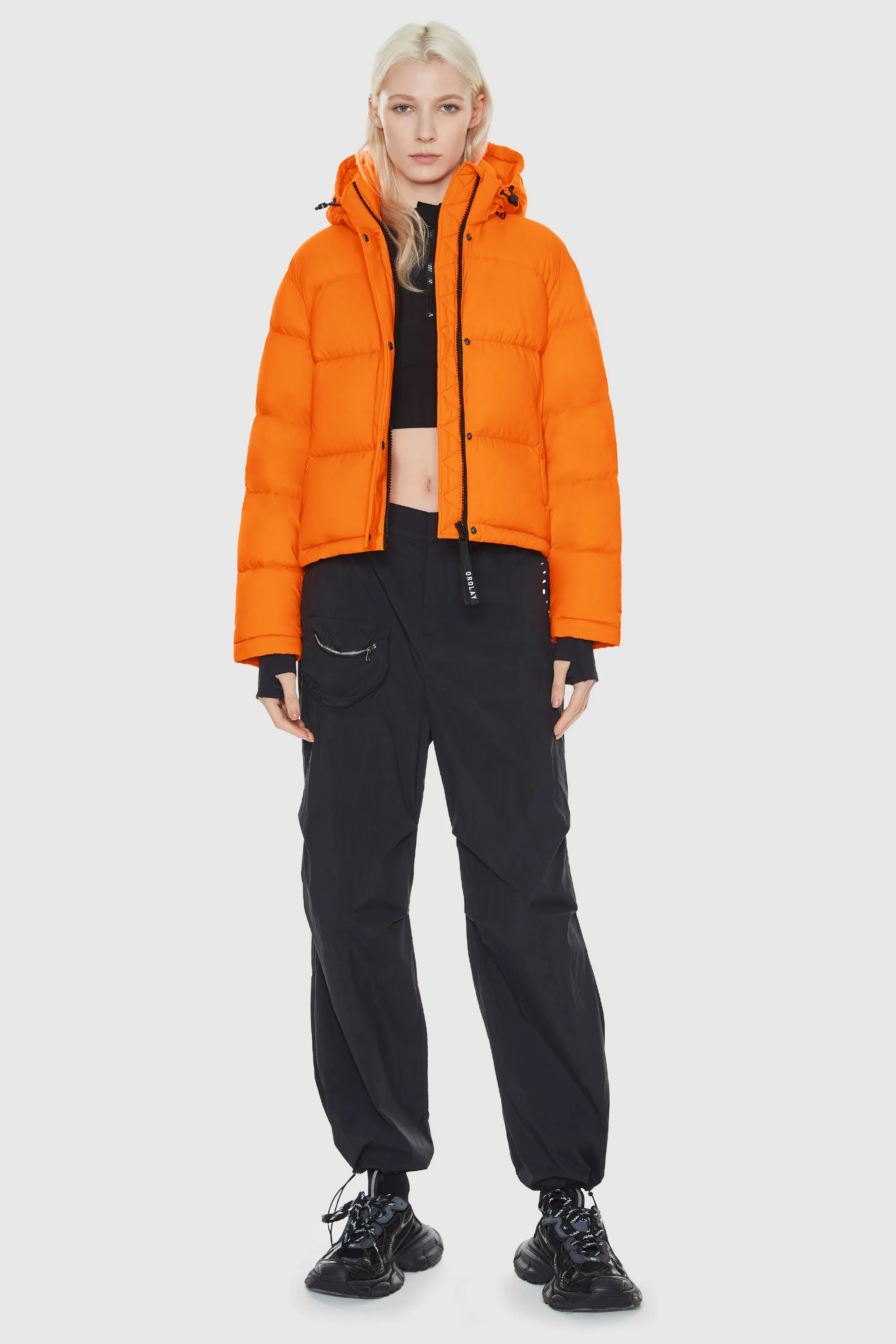 Aurora Cropped Lightweight Therminal Puffer Jacket