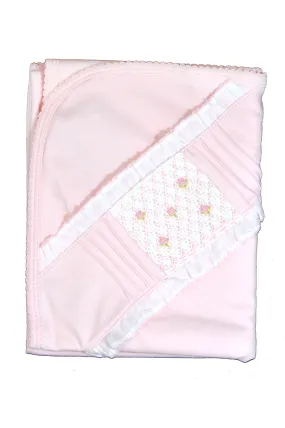 Baby Girl's Pink Rosebud Blanket