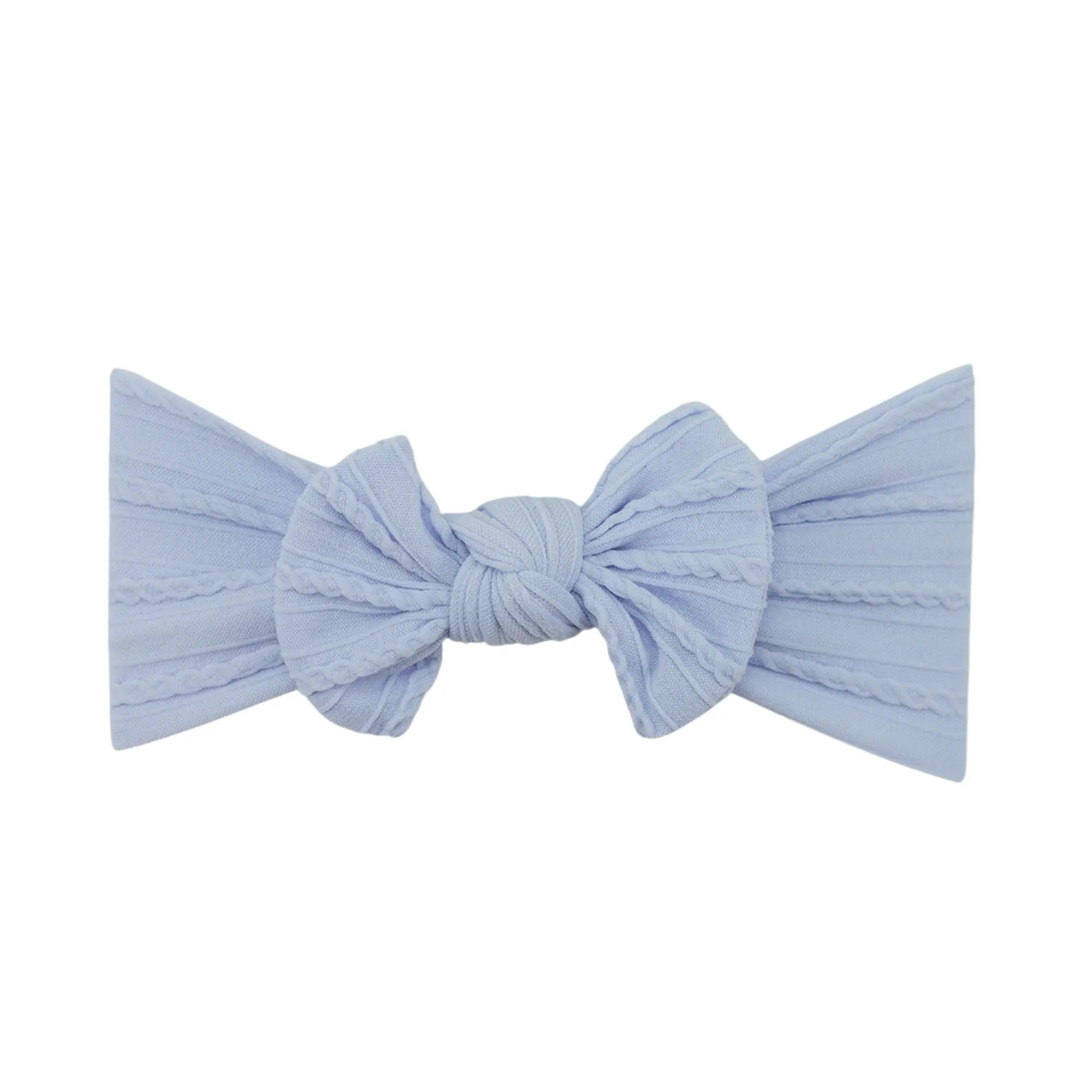 Baby Top Knot Single Bow Headband Wisteria