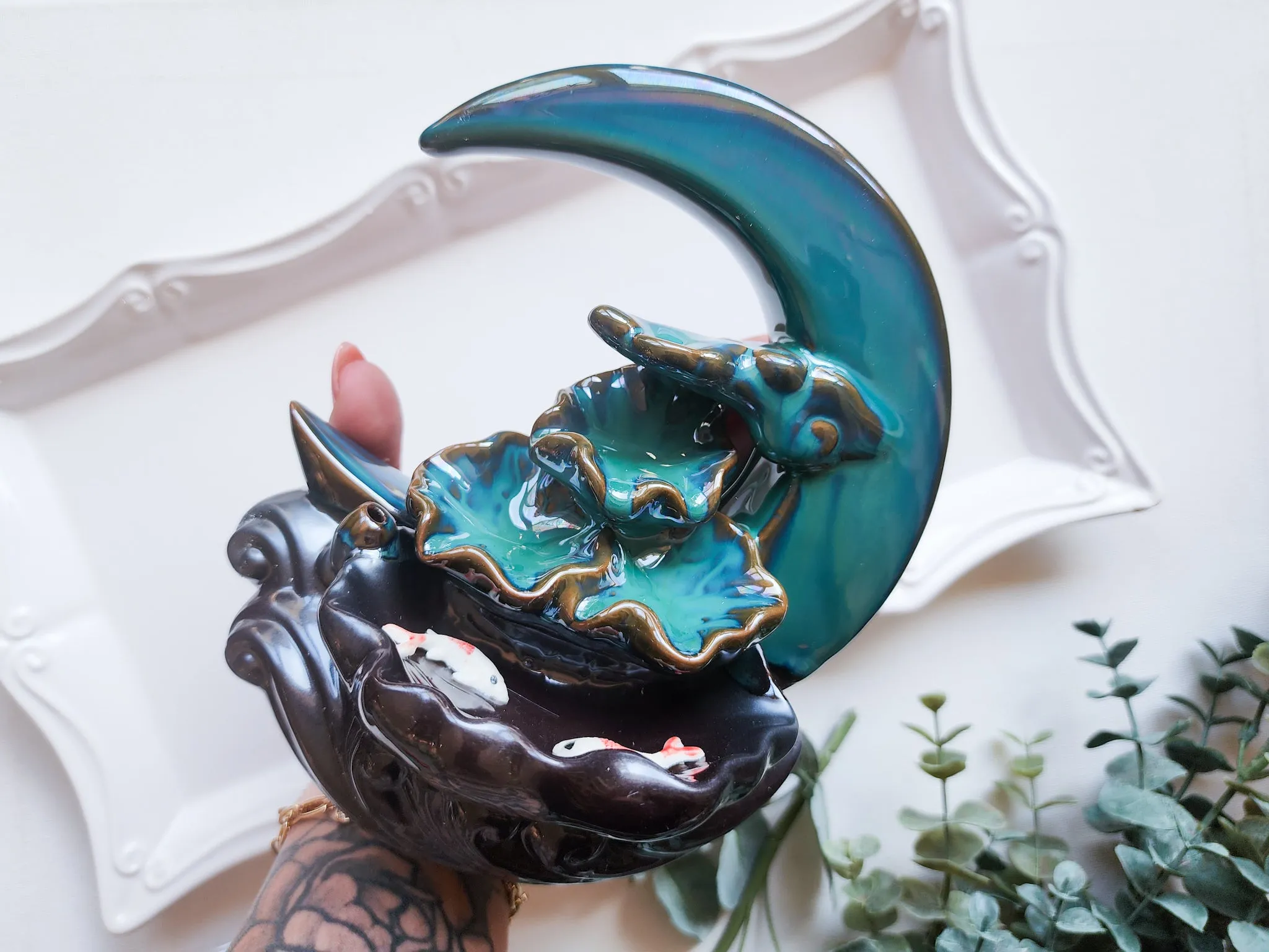 Backflow Incense Burner || Ceramic