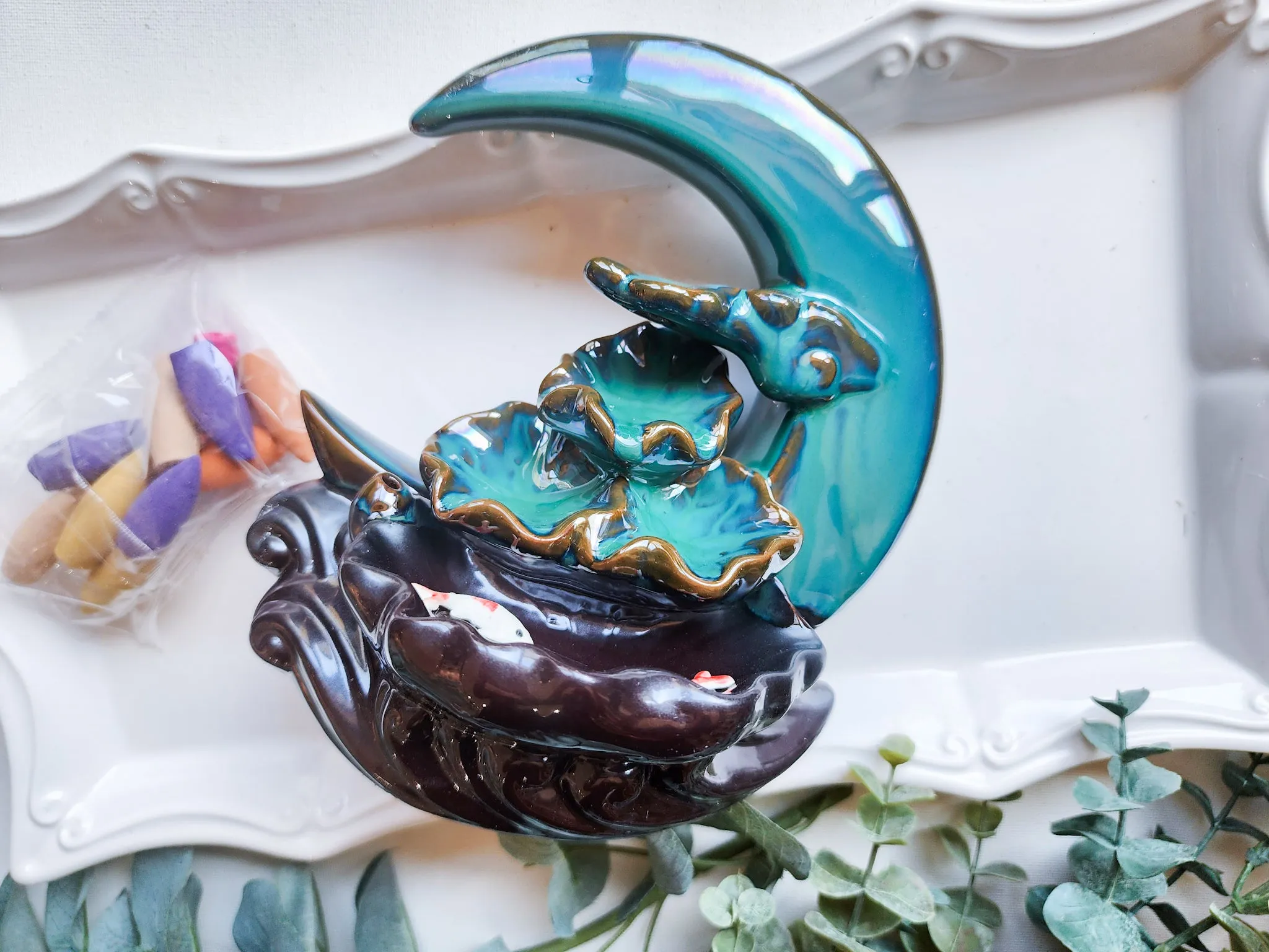 Backflow Incense Burner || Ceramic