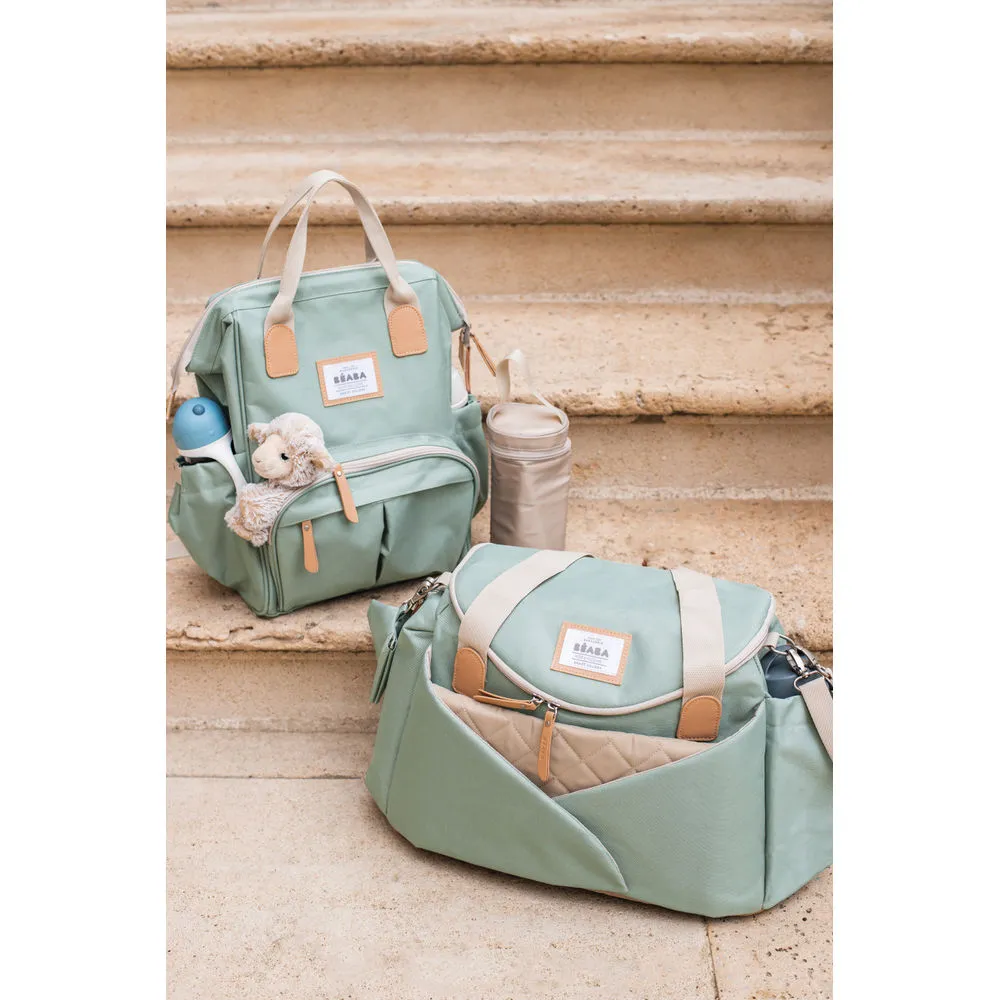 Beaba Wellington Nappy Bag Backpack - Sage Green