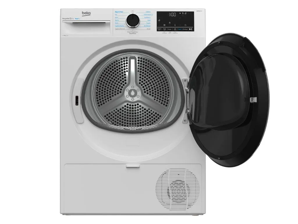 Beko 9Kg Heat Pump Dryer (B5T4923RW) – 5   FREE Stacking Unit