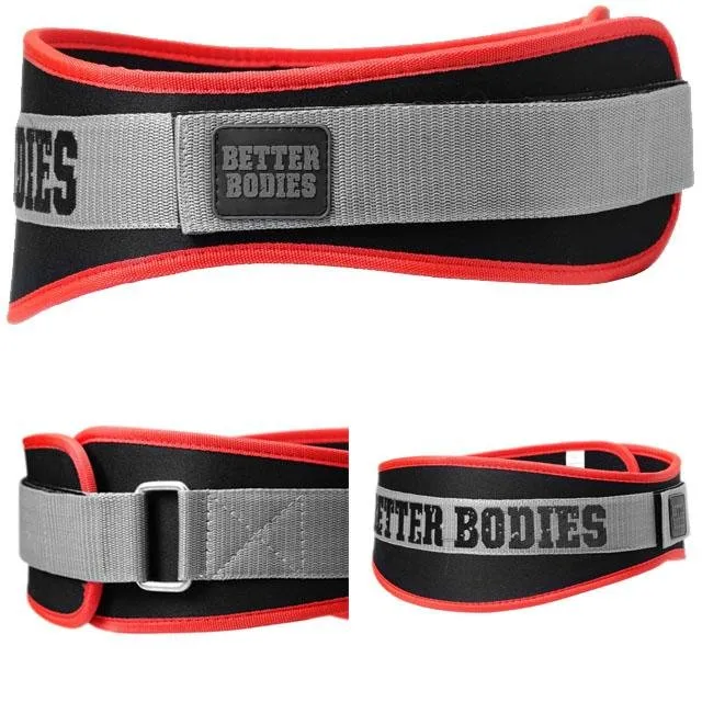 Better Bodies Basic Gym Belt - Black-Red