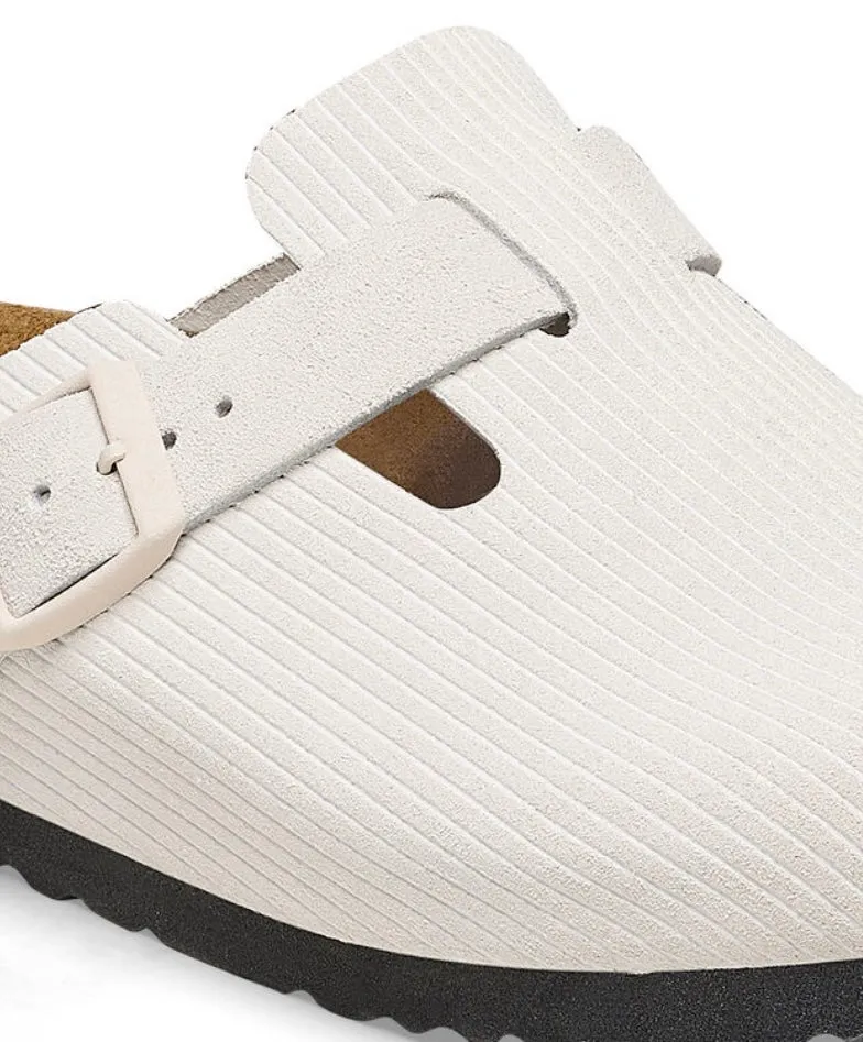 Birkenstock Boston Corduroy Antique White 1025252