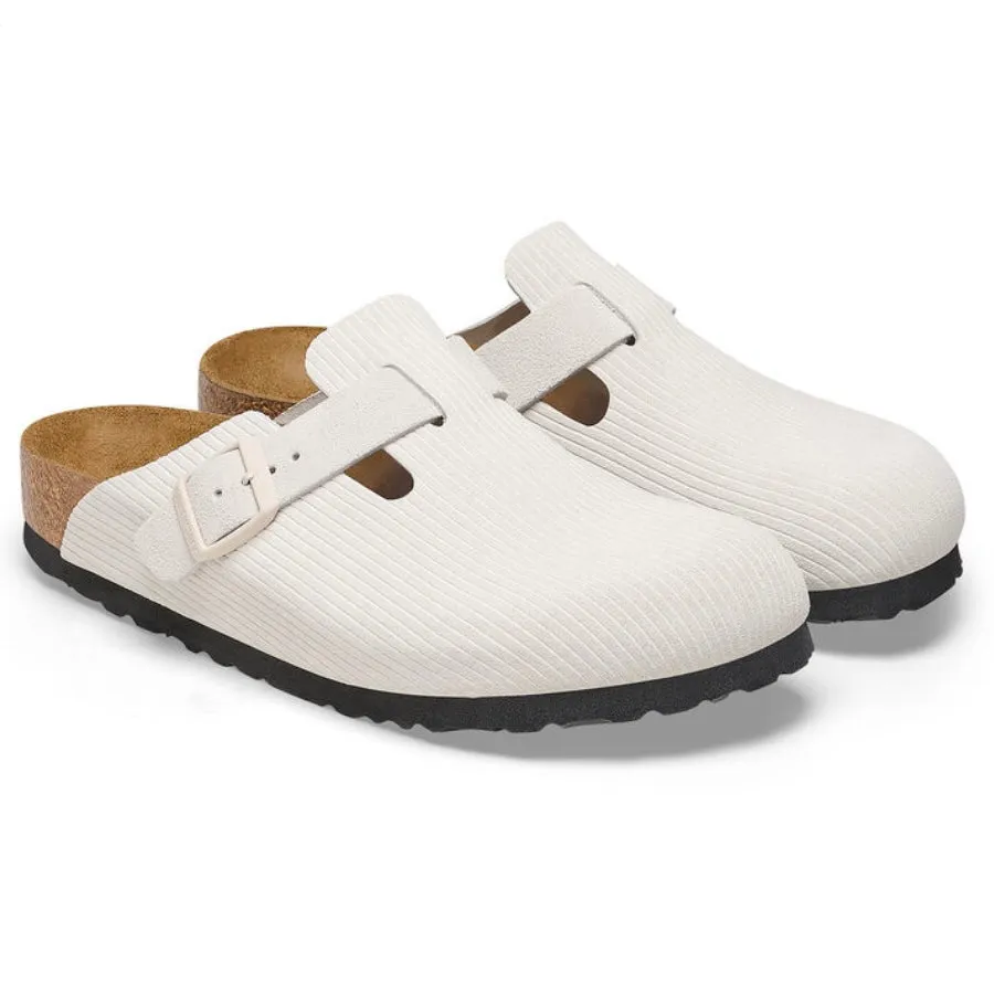 Birkenstock Boston Corduroy Antique White 1025252