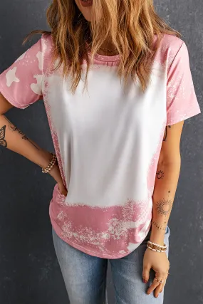 Bleached Short Sleeve T Shirt