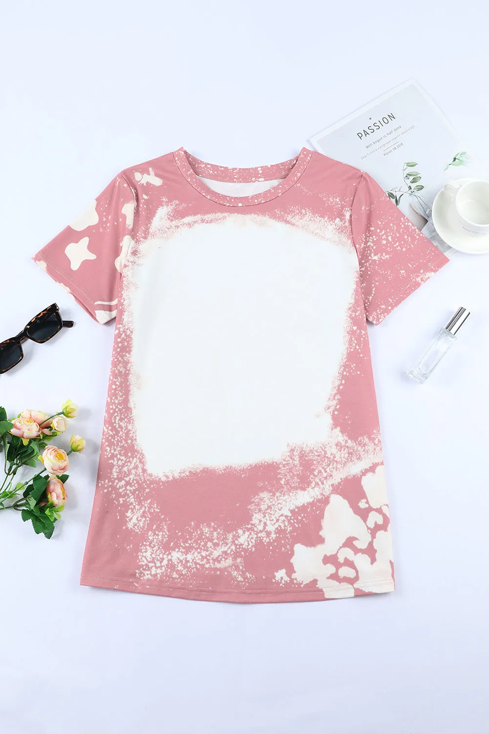 Bleached Short Sleeve T Shirt