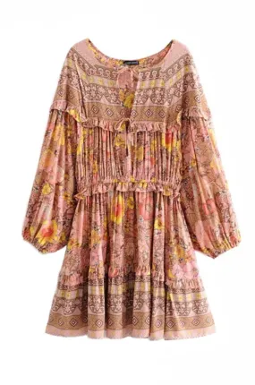 Border Floral Dress