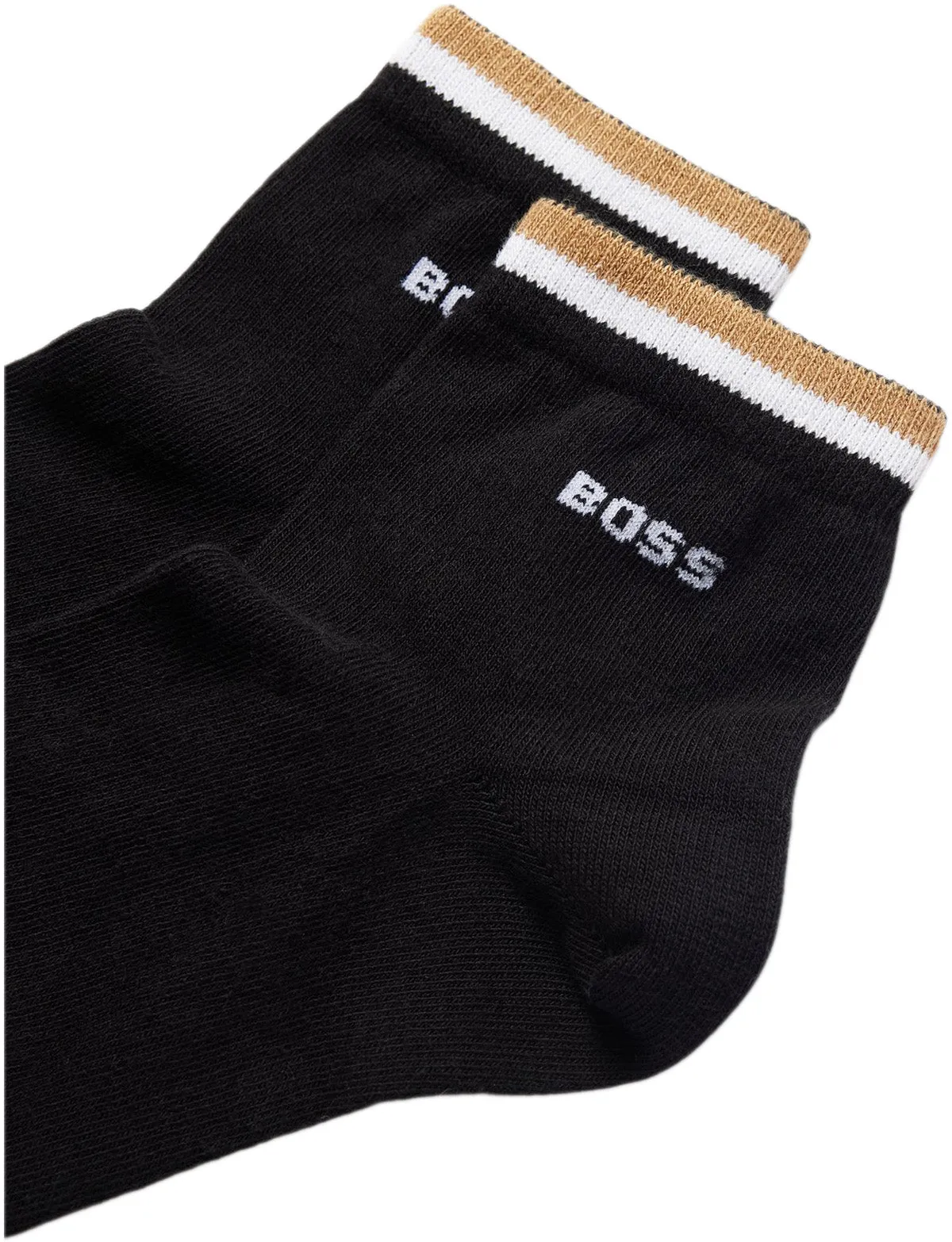 Boss 2 Pair Shoe Stripe Socks In Black For Men