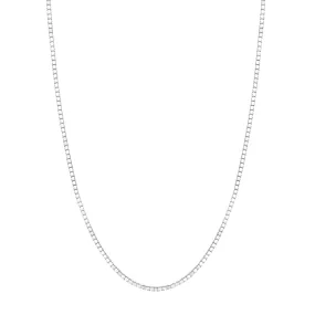 Box Style Diamond Cut Sterling Silver Chain