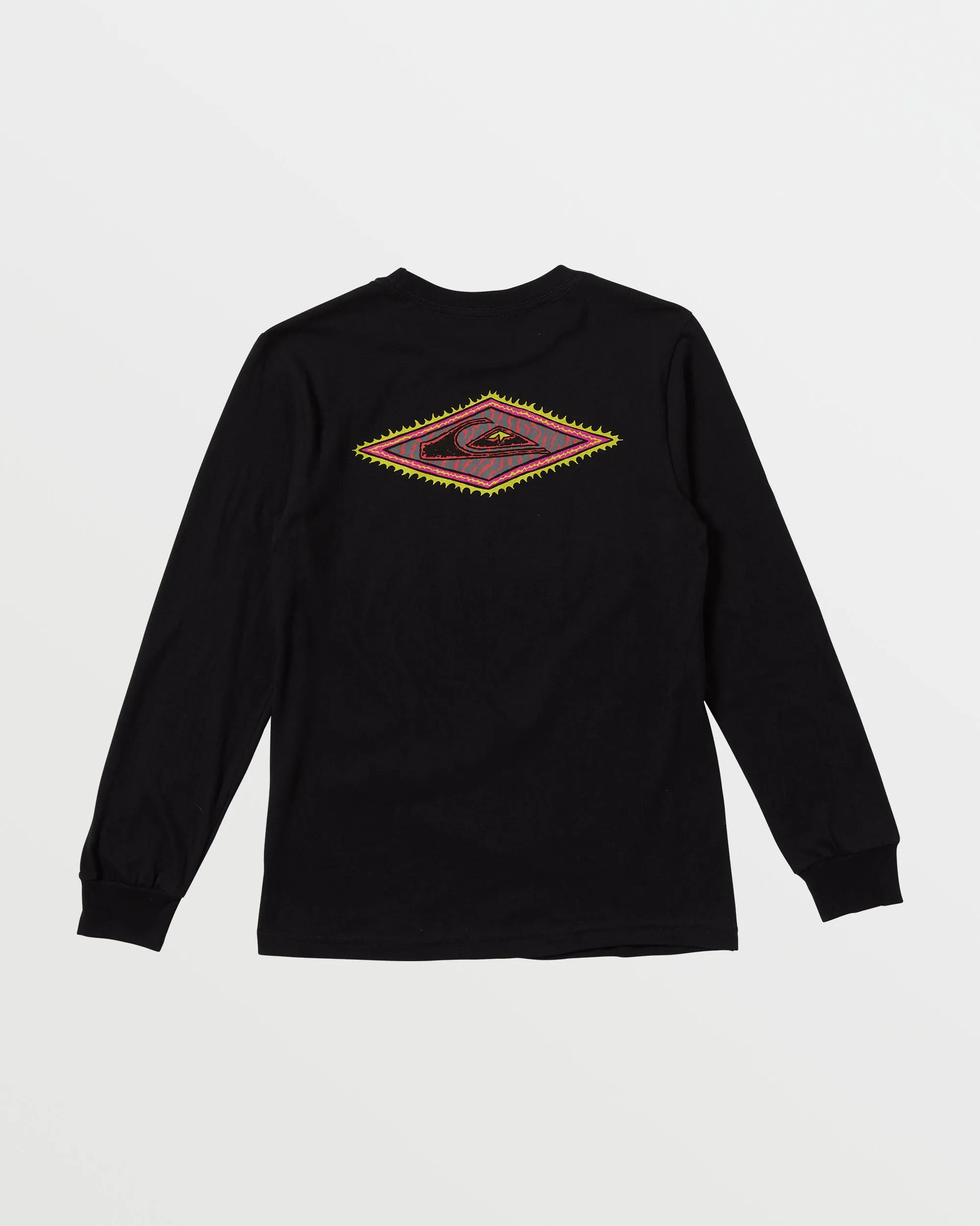 Boys 8-16 Diamond Long Sleeve T-Shirt - Black